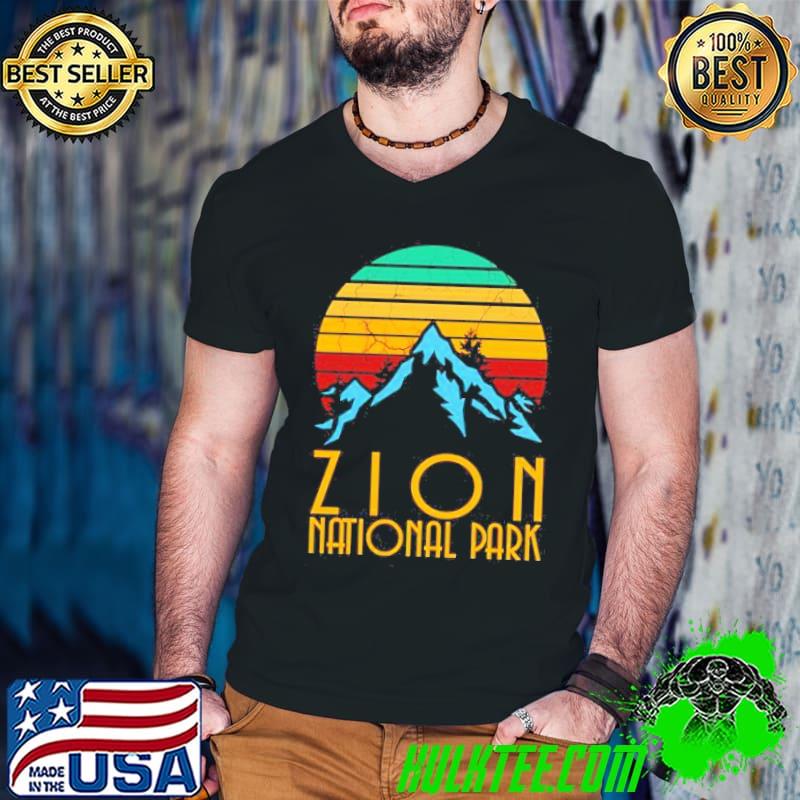 Zion national park mountain vintage s Guys V Neck Zion national park mountain vintage s Guys V Neck