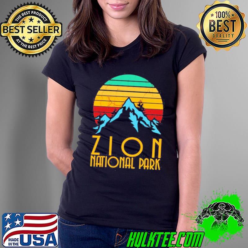 Zion national park mountain vintage s Ladies Tee Zion national park mountain vintage s Ladies Tee