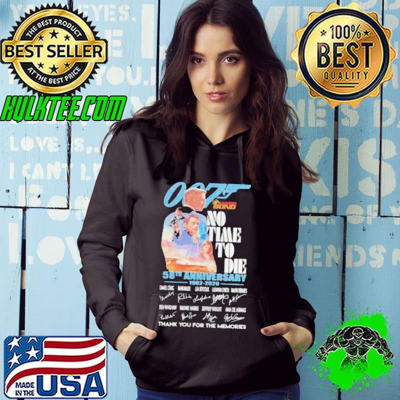 007 James Bond No Time No Die 58th Anniversary Thank You For The Memories Shirt
