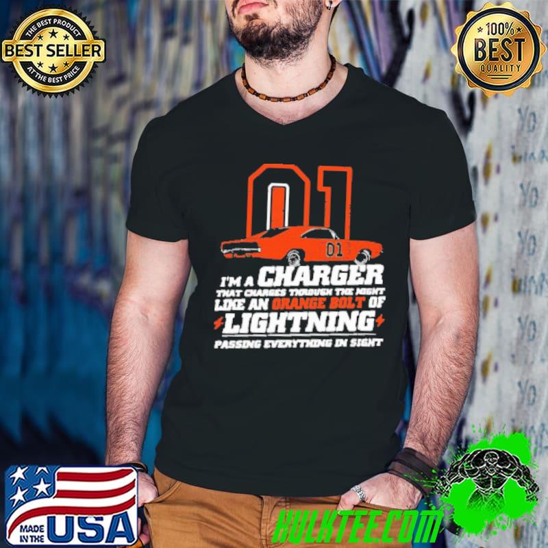 01 I'm A Charger That Charges Through The Night Like An ORange Bolt Of Lightning Shirt Guys V Neck 01 I'm A Charger That Charges Through The Night Like An ORange Bolt Of Lightning Shirt Guys V Neck