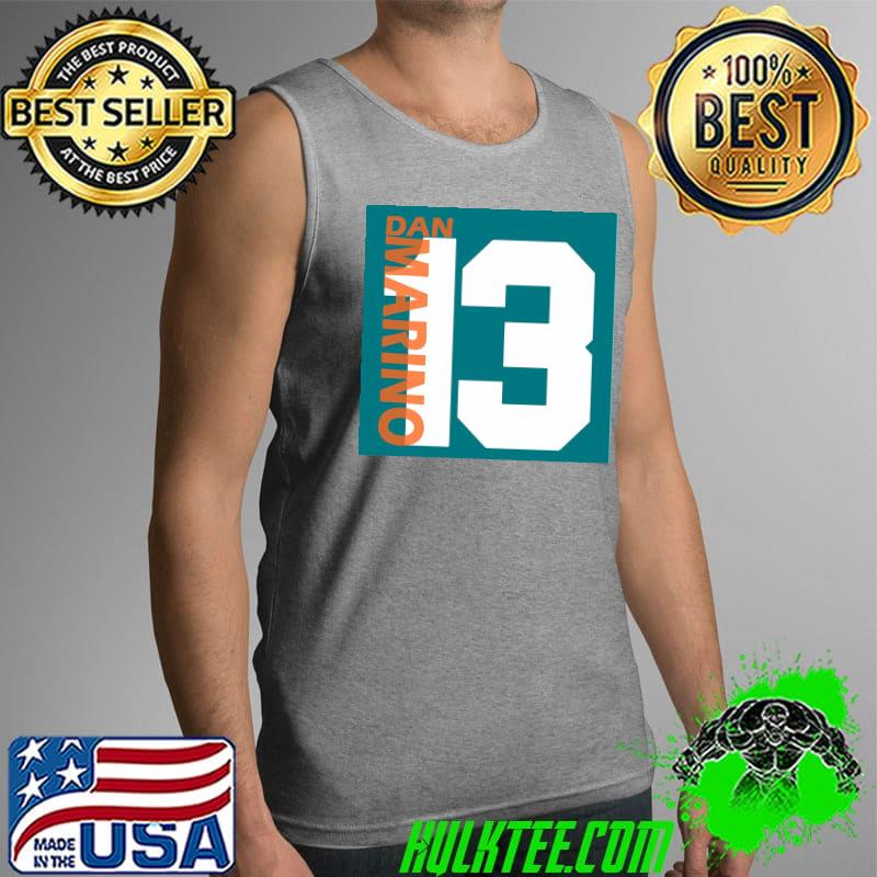 13 Dan Marino Miami Dolphins Jersey Number Team Rugby Shirt Tank Top 13 Dan Marino Miami Dolphins Jersey Number Team Rugby Shirt Tank Top