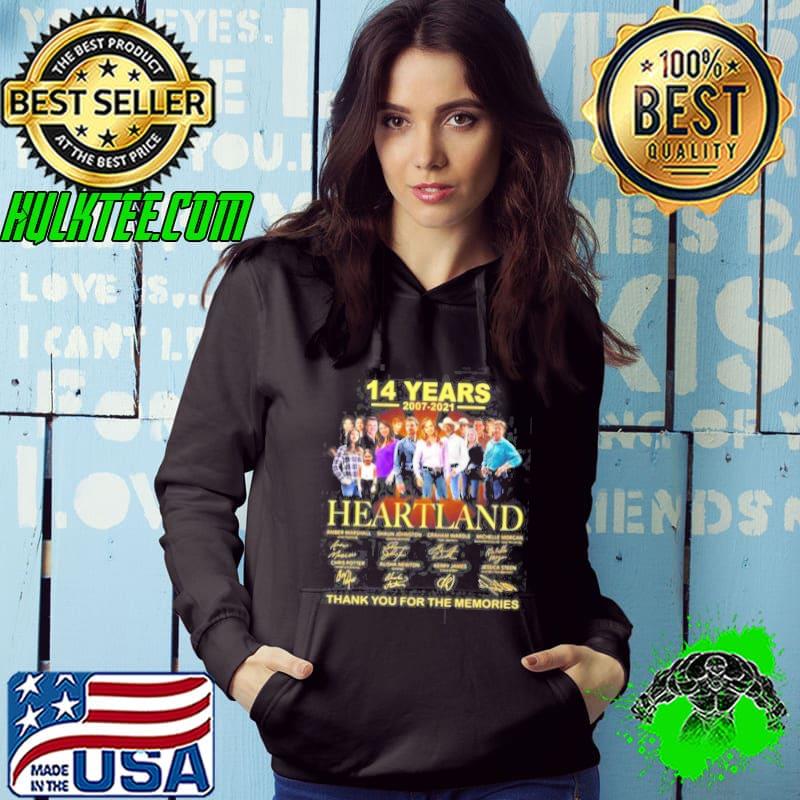 14 Years 2007-2021 Heartland Thank You For The Memories Signatures s Hoodie 14 Years 2007-2021 Heartland Thank You For The Memories Signatures s Hoodie