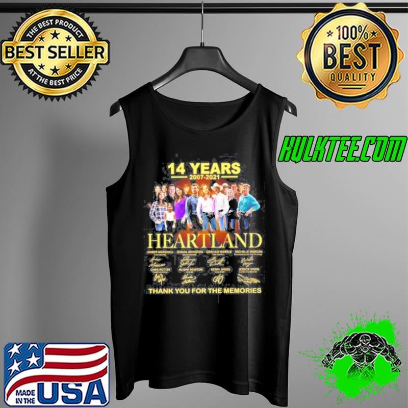 14 Years 2007-2021 Heartland Thank You For The Memories Signatures s Tank Top 14 Years 2007-2021 Heartland Thank You For The Memories Signatures s Tank Top