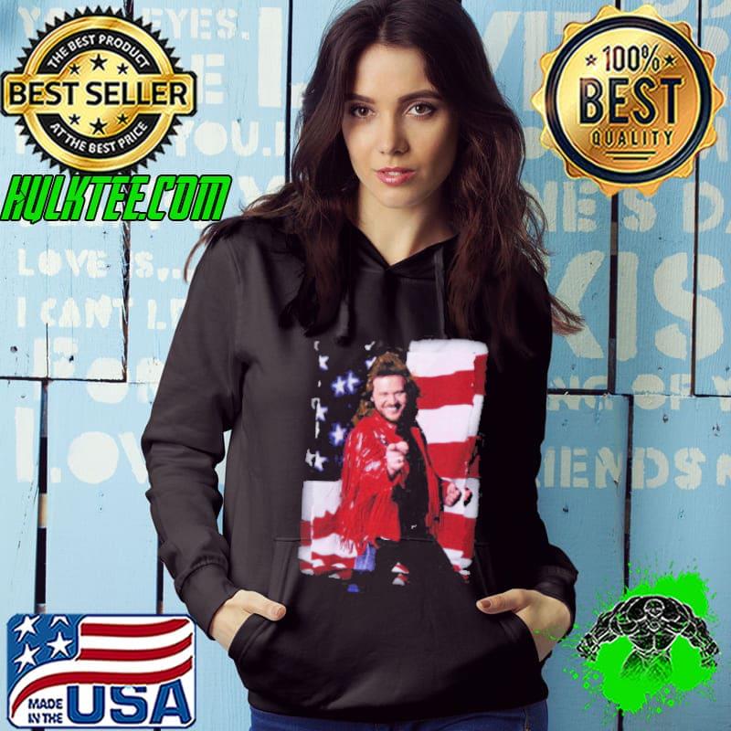 1993 Travis Tritt Rock N Country Tour Ameican Flag Shirt