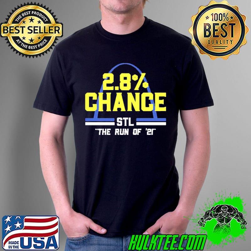 2.8% Chance STL The Run Of 2021 St. Louis Cardinals s Unisex 2.8% Chance STL The Run Of 2021 St. Louis Cardinals s Unisex