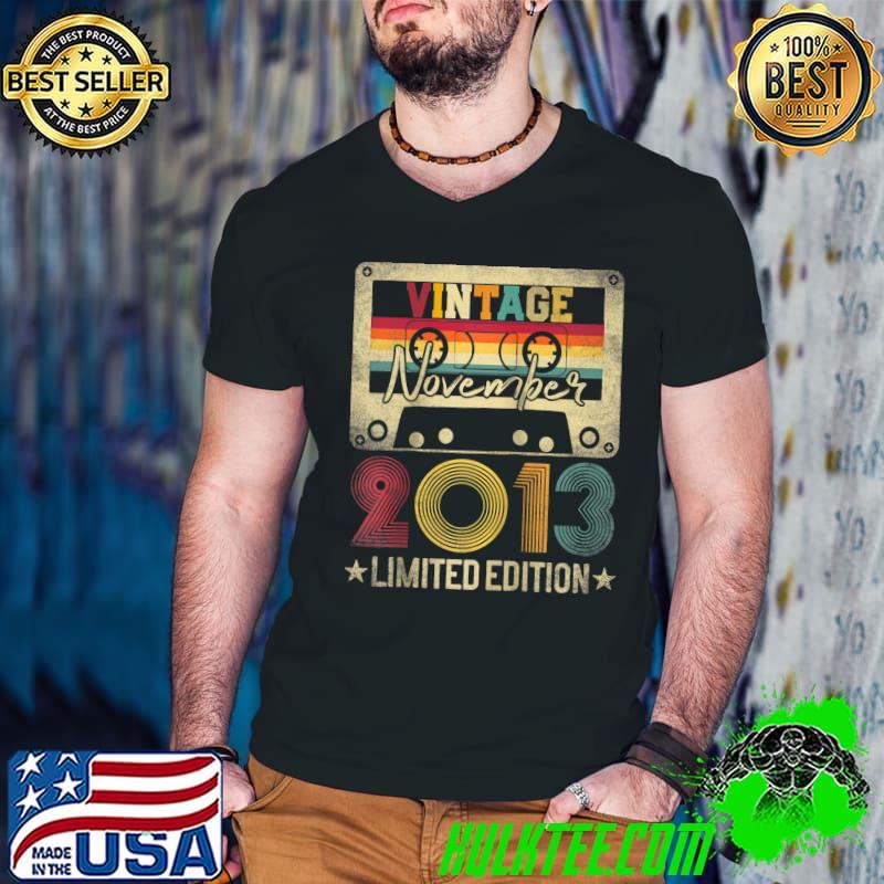 2013 November 8th Birthday Gift Limited Edition Vintage Raglan Baseball T-shirt