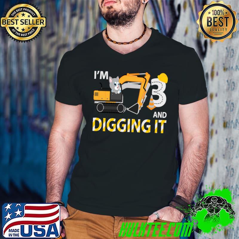 3 And Digging It - For Boys who loves Digger Classic T-Shirt