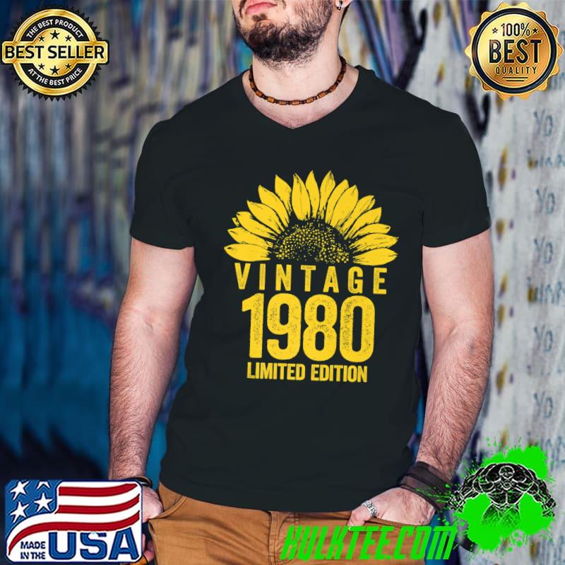 41 Year Old 1980 Limited Edition 41st BDay Floral Premium T-Shirt