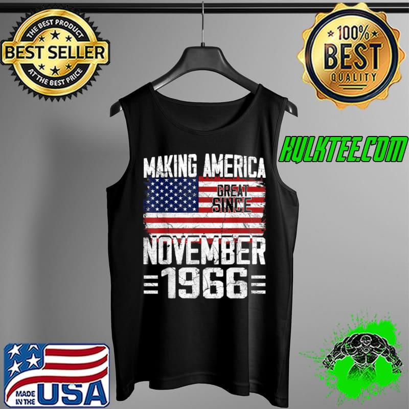 55th Birthday Gift November 1966 American Flag 55 Years Old T Shirt Tank Top 55th Birthday Gift November 1966 American Flag 55 Years Old T Shirt Tank Top