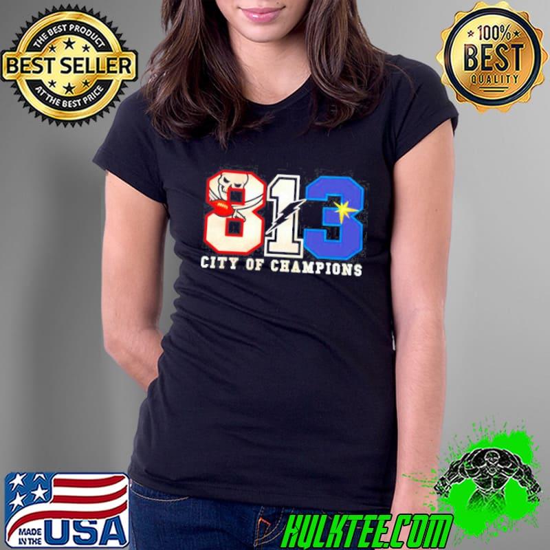813 Winners Bucs Bolts Rays city of champions s Ladies Tee 813 Winners Bucs Bolts Rays city of champions s Ladies Tee