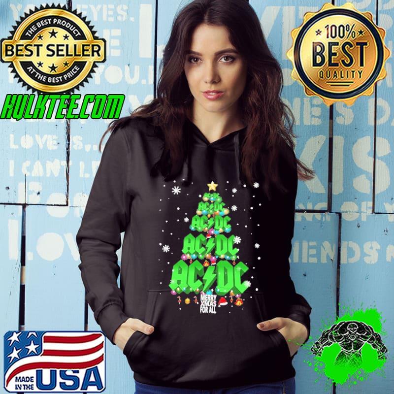 Ac Dc Tree Christmas Merry Xmas For All Shirt