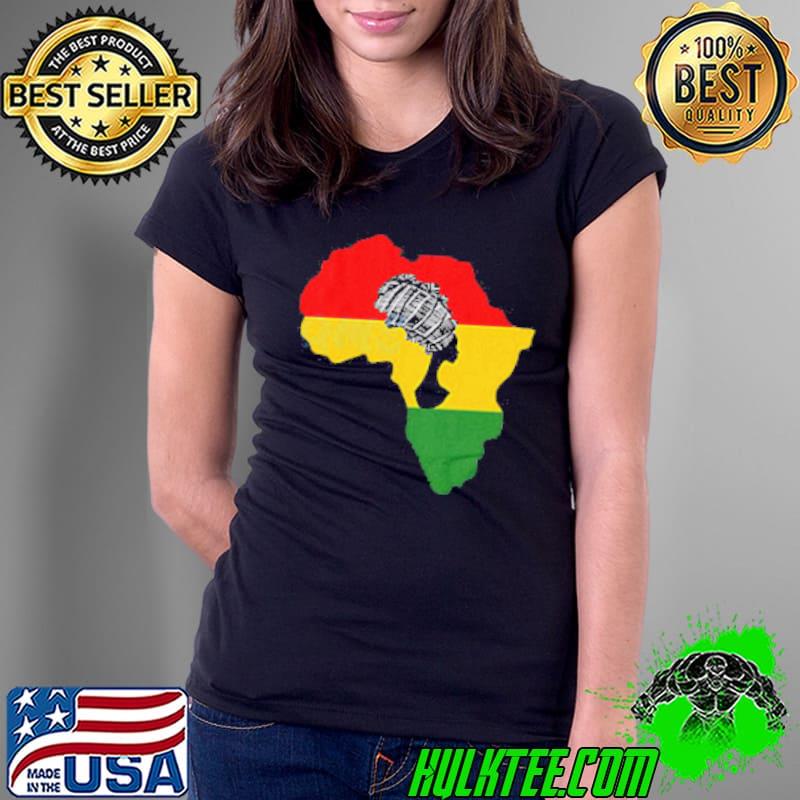 African Black Women Flag s Ladies Tee African Black Women Flag s Ladies Tee