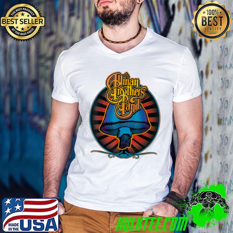 Allmans The Music Band Brother's Legend Live Forever T-Shirt Guys V Neck Allmans The Music Band Brother's Legend Live Forever T-Shirt Guys V Neck