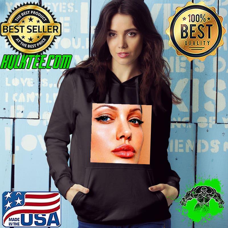 Angelina jolie acrylic on canvas tony rubino shirt