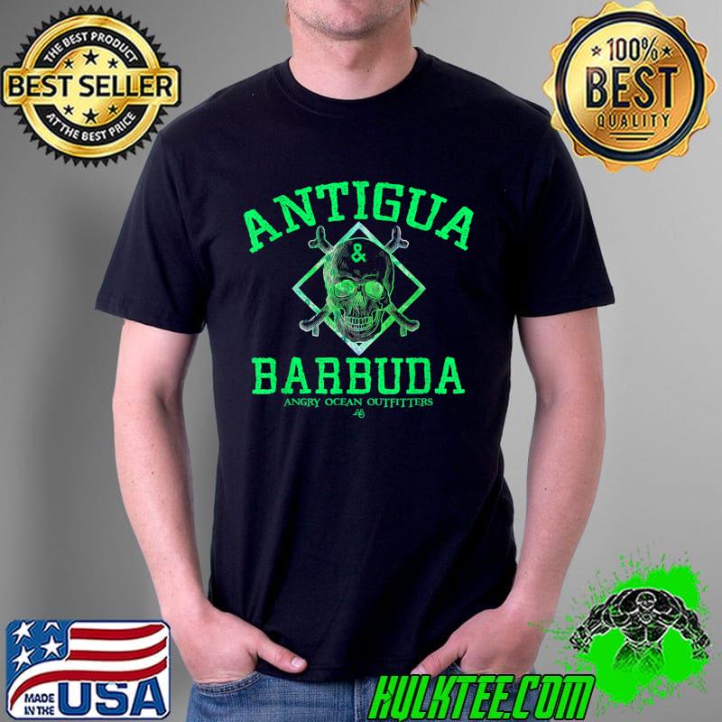 Antigua And Barbuda Skull Pirate T-Shirt Unisex Antigua And Barbuda Skull Pirate T-Shirt Unisex