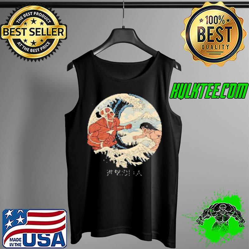 Attack On Titan Kanagawa Wave s Tank Top Attack On Titan Kanagawa Wave s Tank Top