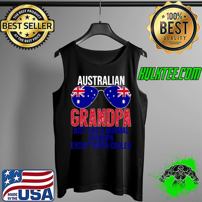 Australian Grandpa Australia Flag Sunglasses Father's Day Premium T-Shirt Tank Top Australian Grandpa Australia Flag Sunglasses Father's Day Premium T-Shirt Tank Top