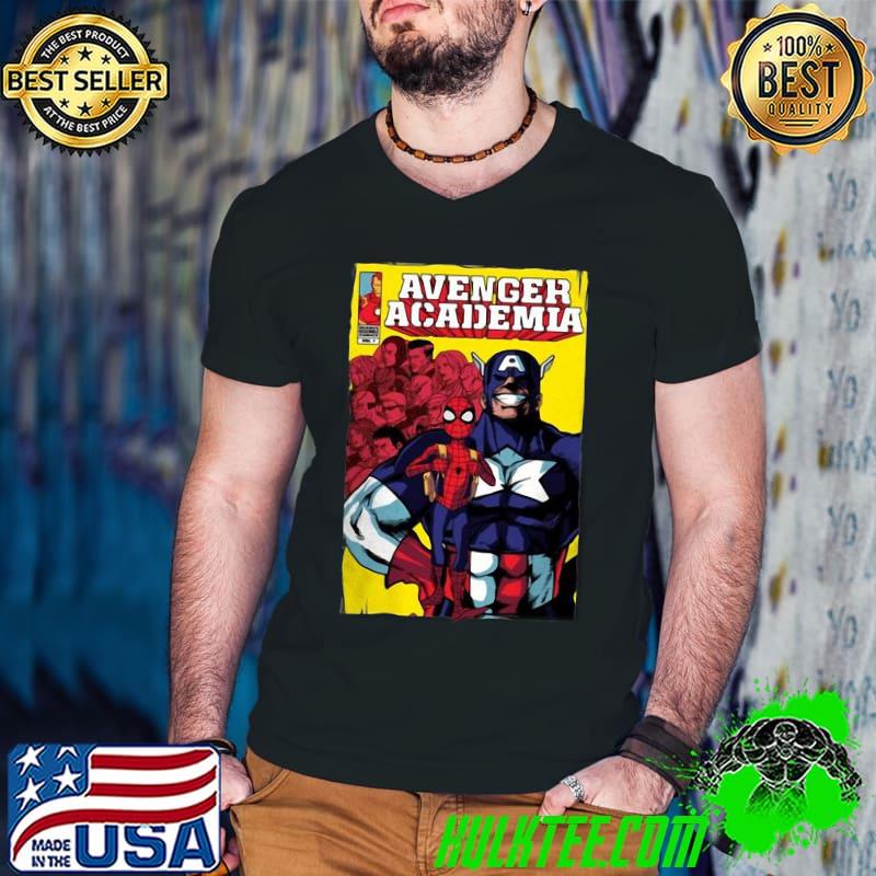 Avenger Academia Spiderman Captain America Shirt