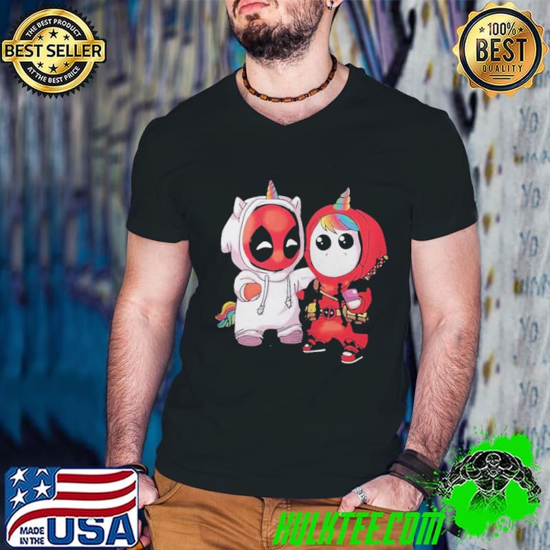 Baby Deadpool and Unicorn shirt