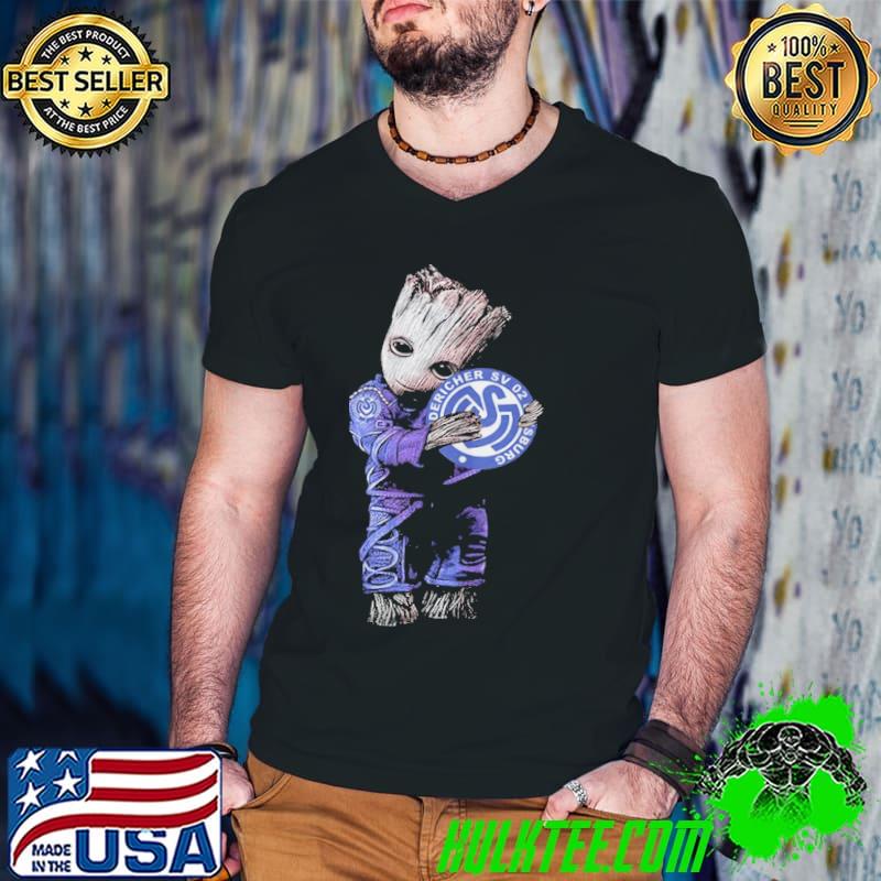 Baby Groot hug MSV Duisburg shirt