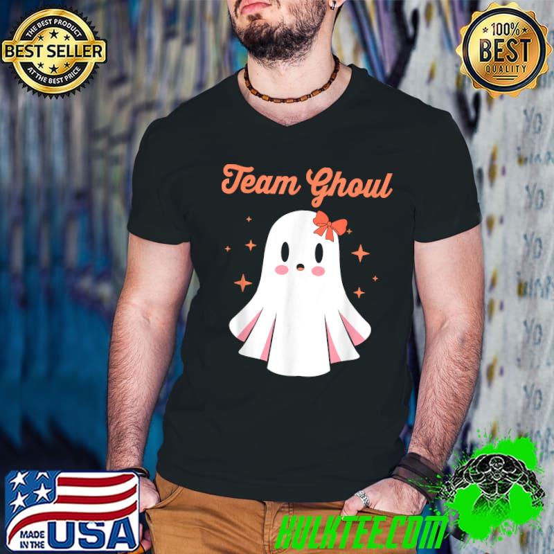 Baby Shower Team Girl Halloween Gender Reveal Team Ghoul T-Shirt