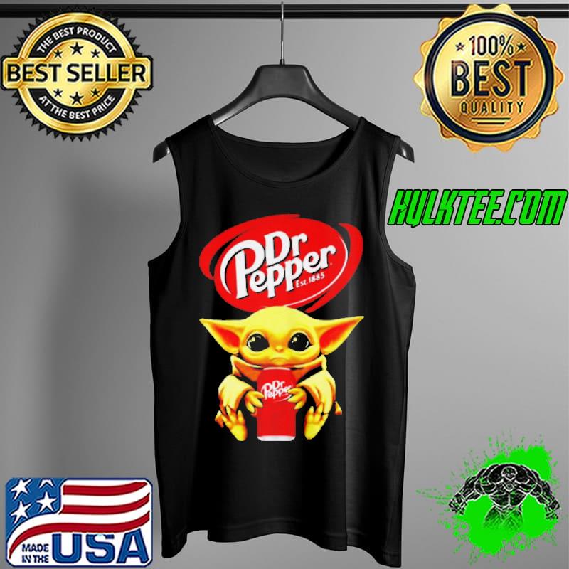 BABY YODA HUG DR PEPPER SHIRT Tank Top BABY YODA HUG DR PEPPER SHIRT Tank Top