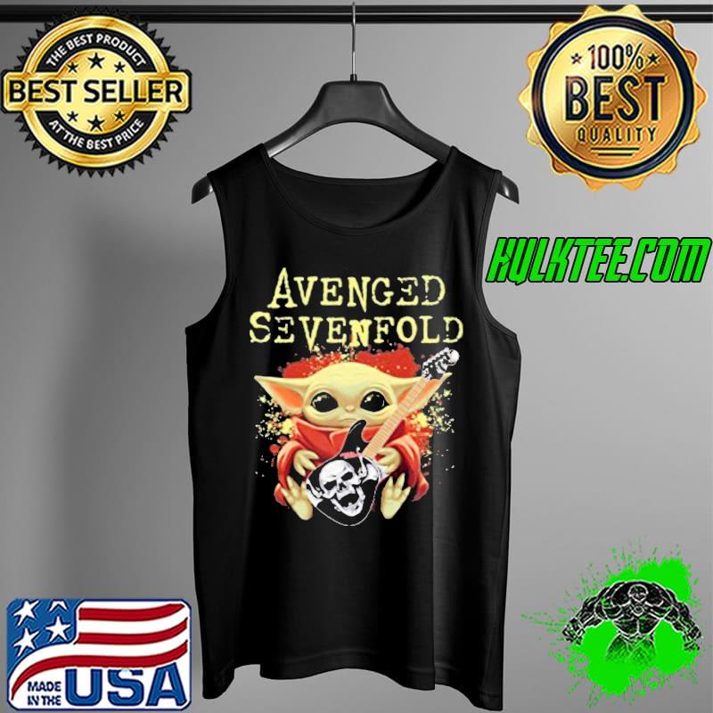 Baby Yoda Hug Guitar Avenged Sevenfold Shirt Tank Top Baby Yoda Hug Guitar Avenged Sevenfold Shirt Tank Top