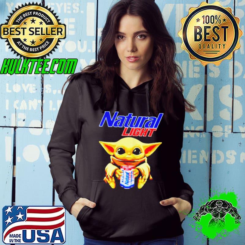 BABY YODA HUG NATURAL LIGHT BEER SHIRT