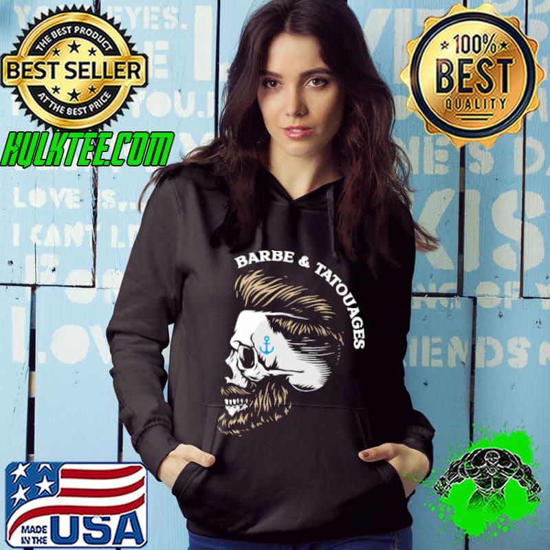 Barbe and tatouages skull shirt