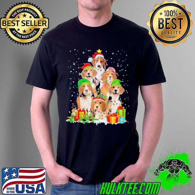 BEAGLE LOVER XMAS LIGHTING SANTA HAT BEAGLE CHRISTMAS T-SHIRT Unisex BEAGLE LOVER XMAS LIGHTING SANTA HAT BEAGLE CHRISTMAS T-SHIRT Unisex