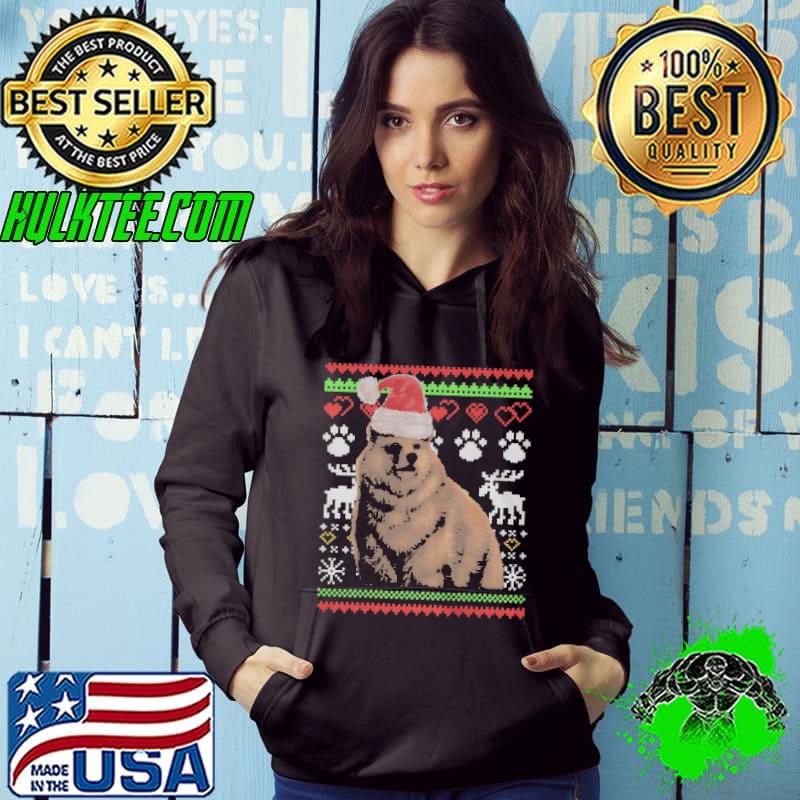 BEAR SANTA CLAUS UGLY CHRISTMAS PATTERN X-MAS T-SHIRT