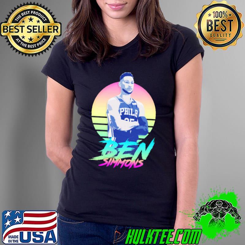 Ben Simmons Retro Futuristic Aesthetic Shirt Ladies Tee Ben Simmons Retro Futuristic Aesthetic Shirt Ladies Tee