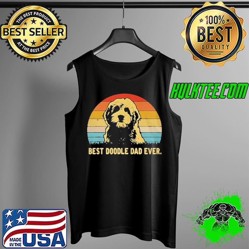 Best Doodle Dad Ever vintage sunset s Tank Top Best Doodle Dad Ever vintage sunset s Tank Top