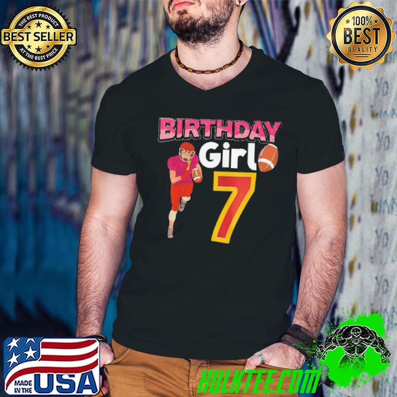BIRTHDAY GIRL 7 T-SHIRT Guys V Neck BIRTHDAY GIRL 7 T-SHIRT Guys V Neck