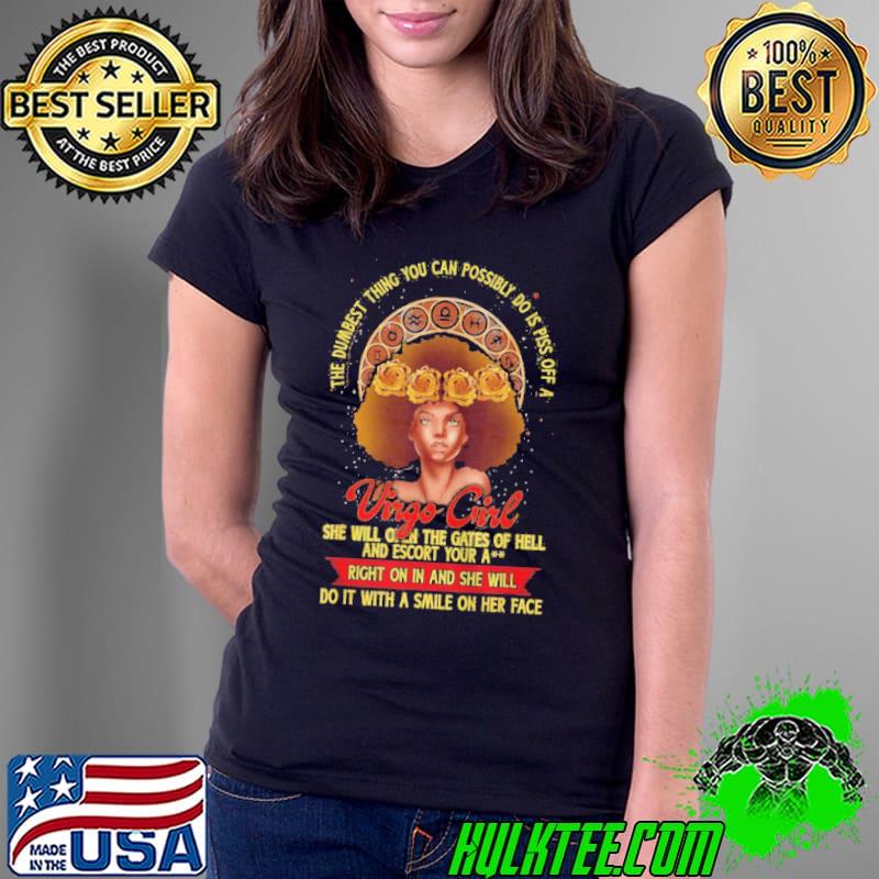 BLACK GIRL ZODIAC VIRGO QUEEN BIRTHDAY AFRO SHIRT Ladies Tee BLACK GIRL ZODIAC VIRGO QUEEN BIRTHDAY AFRO SHIRT Ladies Tee