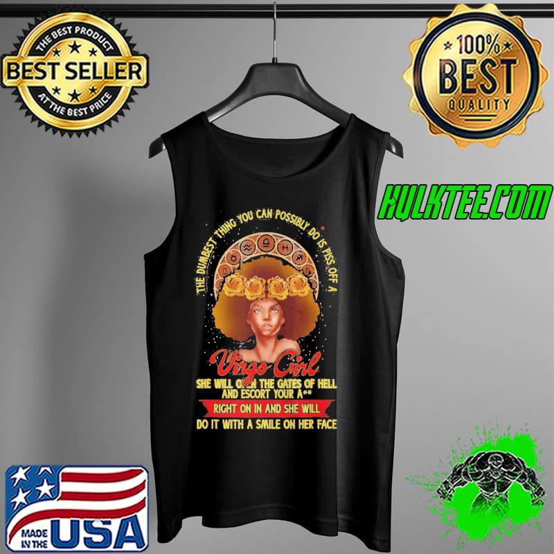 BLACK GIRL ZODIAC VIRGO QUEEN BIRTHDAY AFRO SHIRT Tank Top BLACK GIRL ZODIAC VIRGO QUEEN BIRTHDAY AFRO SHIRT Tank Top