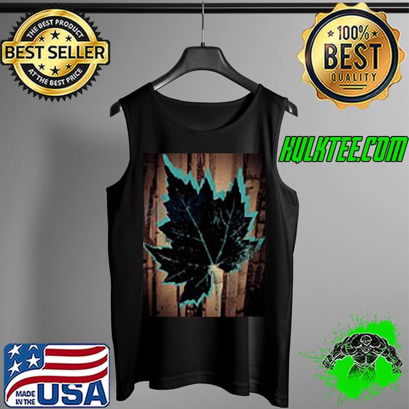 Black Leaf Design s Tank Top Black Leaf Design s Tank Top