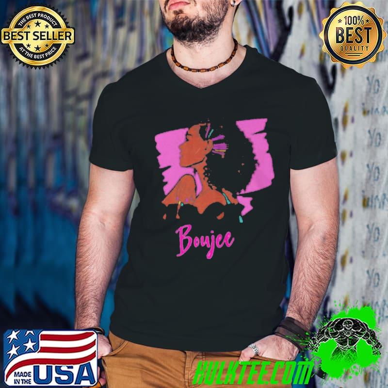 BLACK WOMAN BLACK AND BOUJEE 2021 SHIRT Guys V Neck BLACK WOMAN BLACK AND BOUJEE 2021 SHIRT Guys V Neck