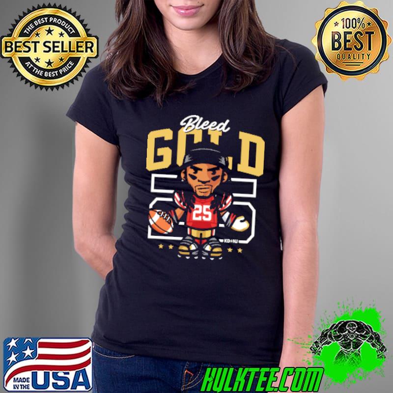 Bleed Gold 25 Baseball Shirt Ladies Tee Bleed Gold 25 Baseball Shirt Ladies Tee