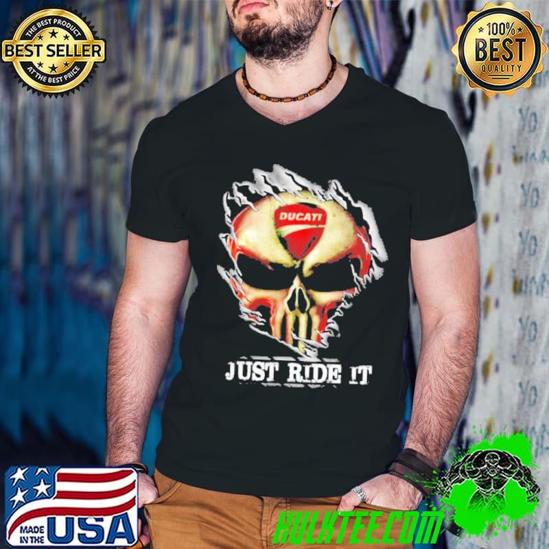 Blood insides skull Ducati just drive it shirt