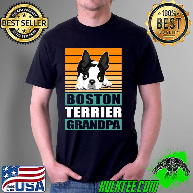 Boston Terrier Grandpa Dog vintage T-Shirt Unisex Boston Terrier Grandpa Dog vintage T-Shirt Unisex