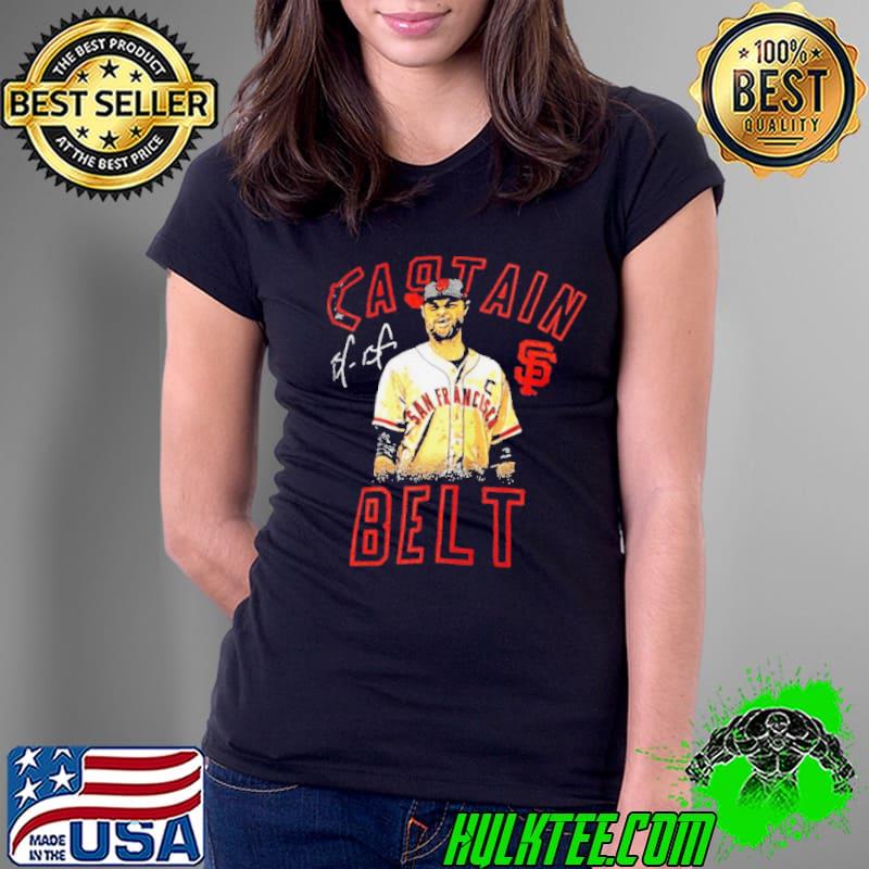 BRANDON BELT SAN FRANCISCO GIANTS SIGNATURE SHIRT Ladies Tee BRANDON BELT SAN FRANCISCO GIANTS SIGNATURE SHIRT Ladies Tee