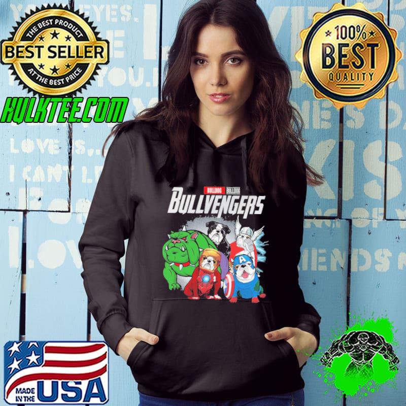 Bulldog Bullbengers avengers captain america hulk thor black panther iron man christmas shirt