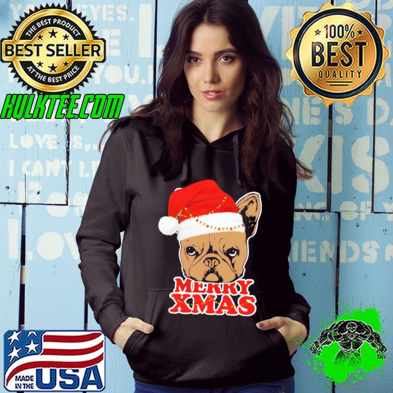 BullDog Merry Xmas Christmas Shirt Hoodie BullDog Merry Xmas Christmas Shirt Hoodie