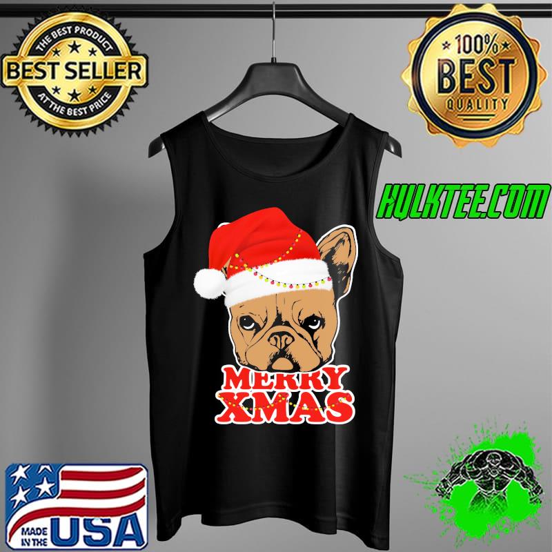 BullDog Merry Xmas Christmas Shirt Tank Top BullDog Merry Xmas Christmas Shirt Tank Top