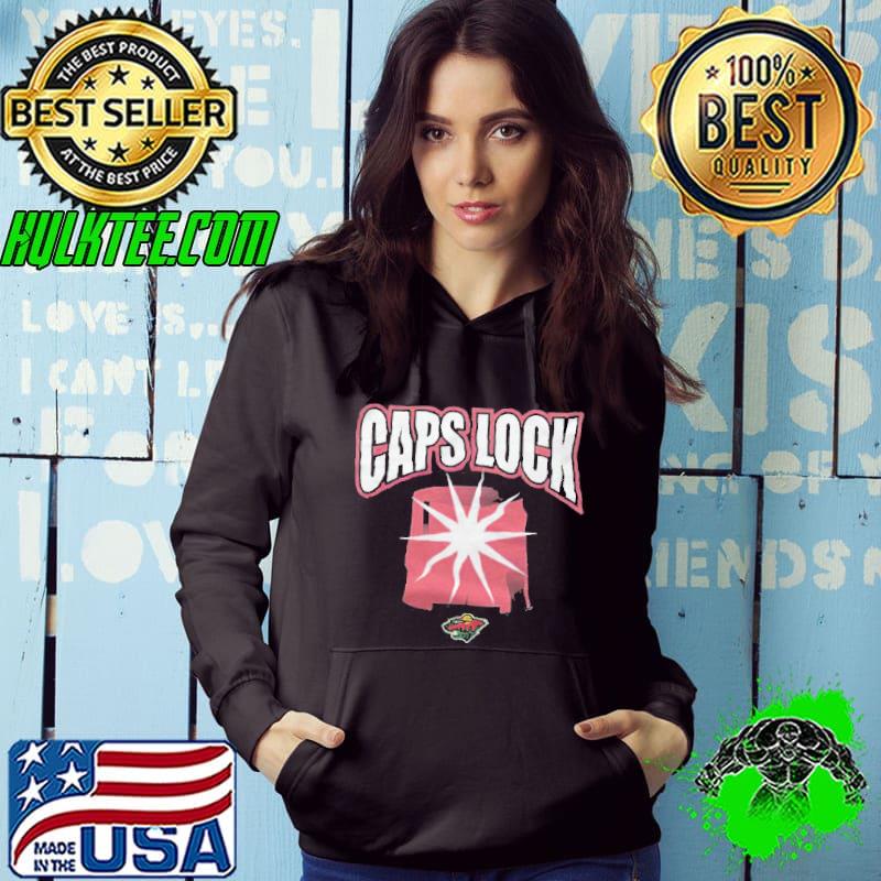 Caps lock Minnesota Wild logo s Hoodie Caps lock Minnesota Wild logo s Hoodie