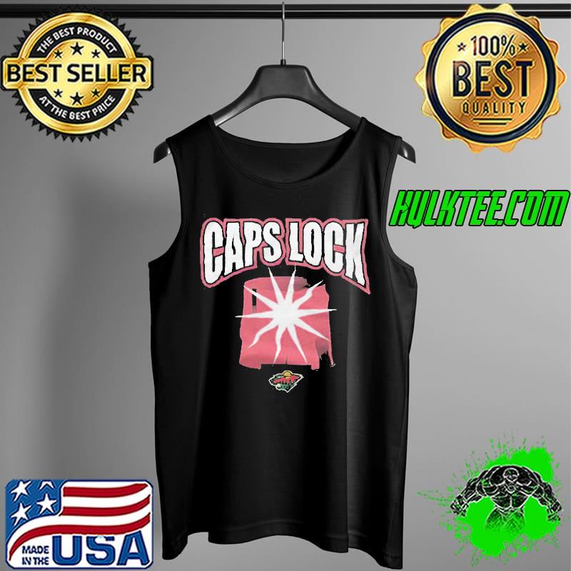 Caps lock Minnesota Wild logo s Tank Top Caps lock Minnesota Wild logo s Tank Top