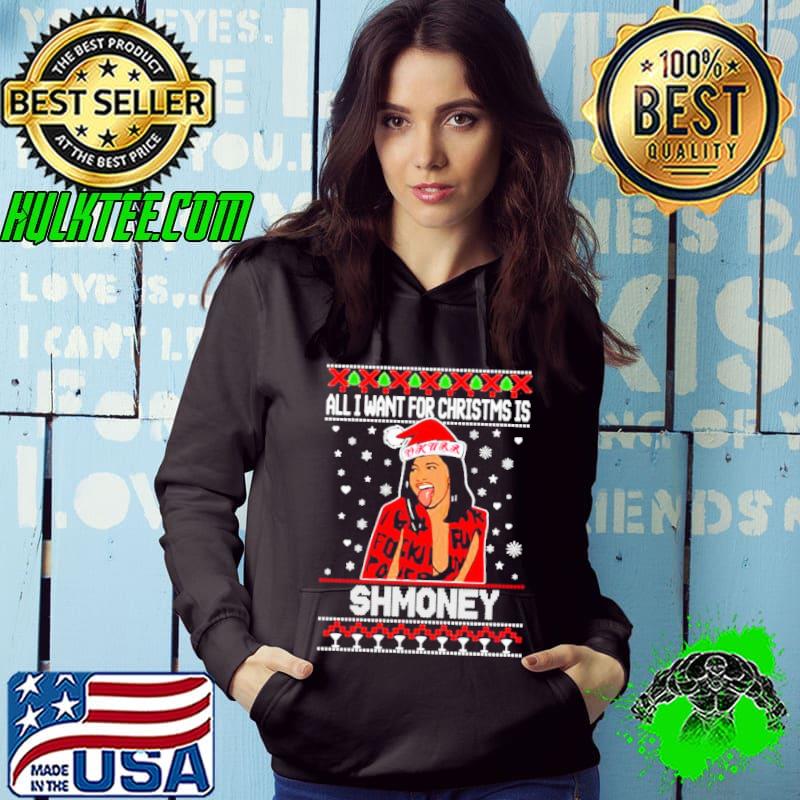 Cardi B all I want for christmas is shmoney shirt
