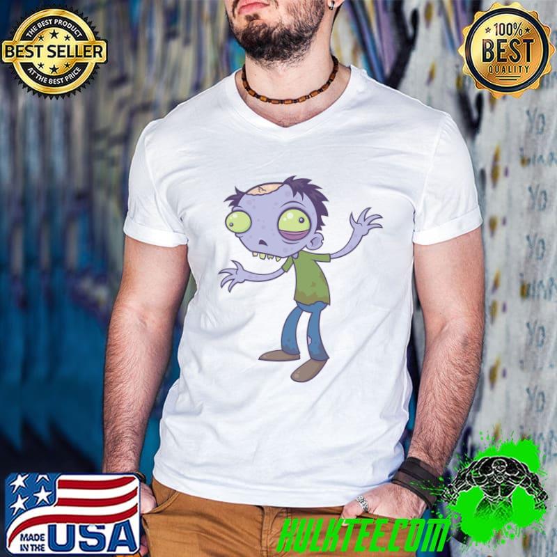 Cartoon Zombie Shirt Guys V Neck Cartoon Zombie Shirt Guys V Neck