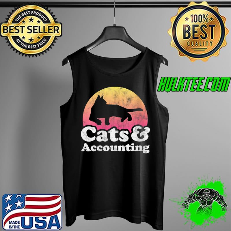 Cats and Accounting Men's or Women's Cat and Accountant T-Shirt Tank Top Cats and Accounting Men's or Women's Cat and Accountant T-Shirt Tank Top